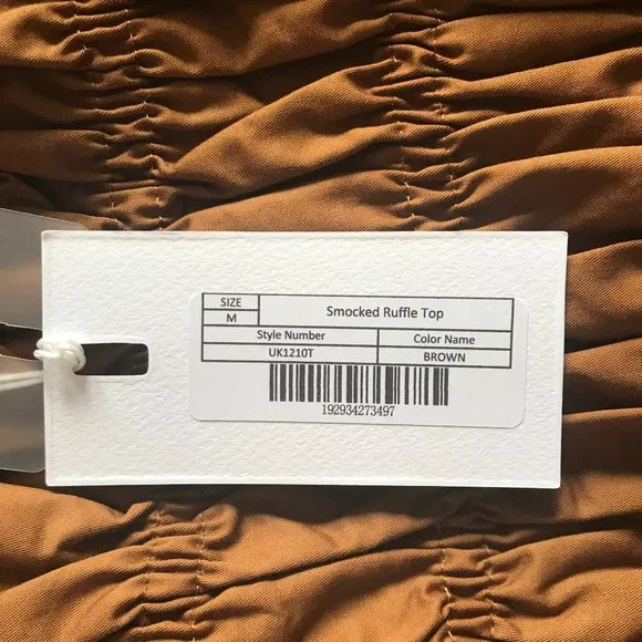 Endless Rose Smocked Ruffle Top (NWT) - Picture 10 of 10